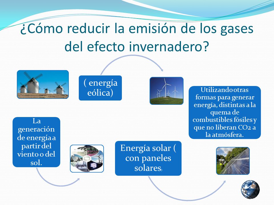 ¿Cómo reducir la emisión de los gases del efecto invernadero