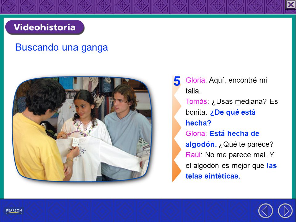 5 Buscando una ganga Gloria: Aquí, encontré mi talla.