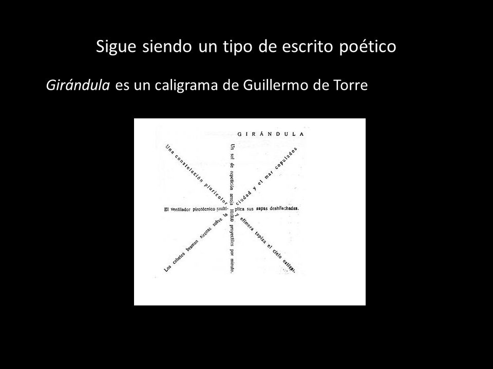 Sigue siendo un tipo de escrito poético