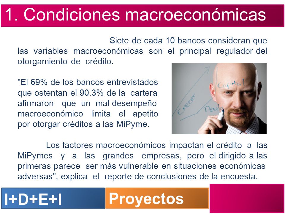 1. Condiciones macroeconómicas