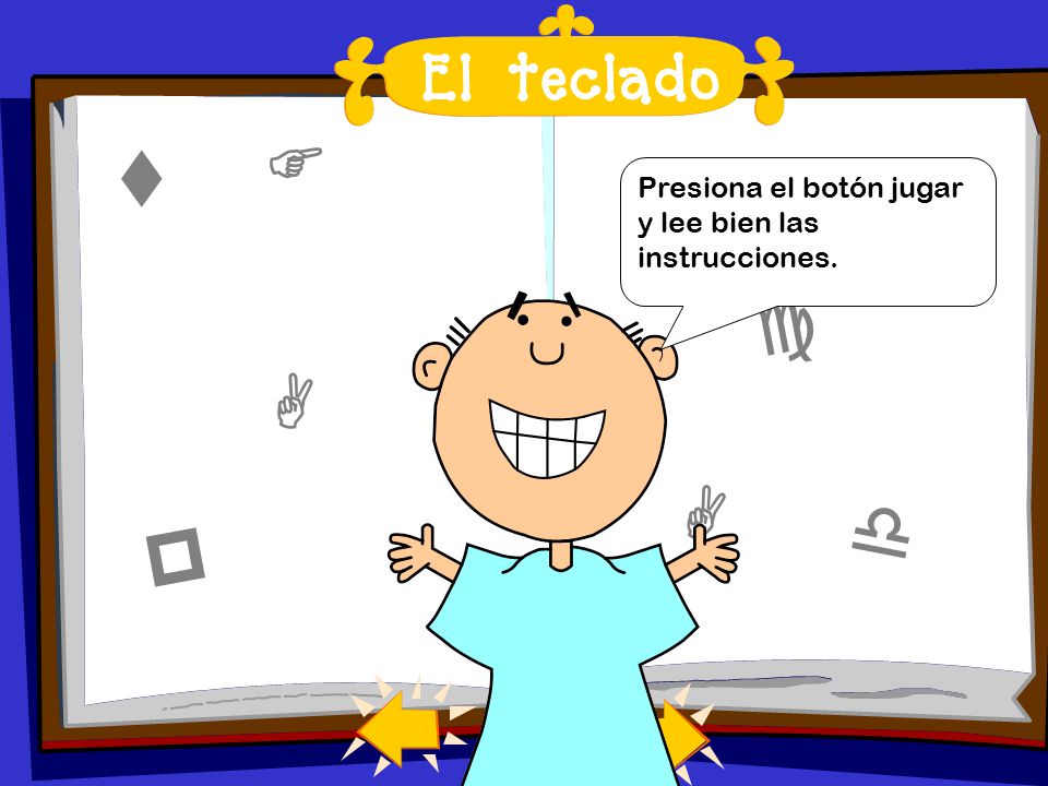 El teclado F t Presiona el botón jugar y lee bien las instrucciones. e D c z A A p d
