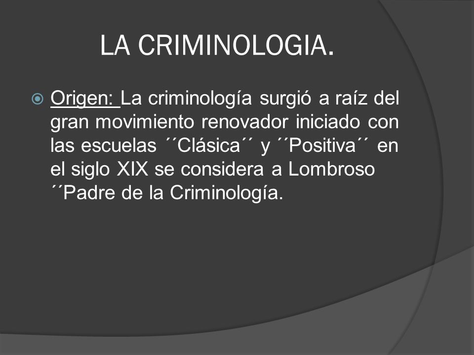 LECCION I. LA CRIMINOLOGIA.. - ppt video online descargar