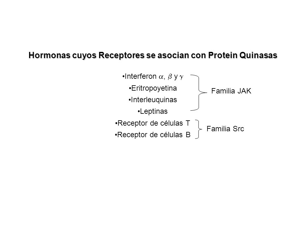 Hormonas cuyos Receptores se asocian con Protein Quinasas