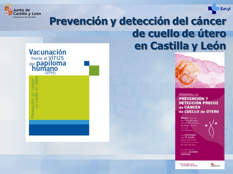 Prevención y detección del cáncer de cuello de útero en Castilla y León