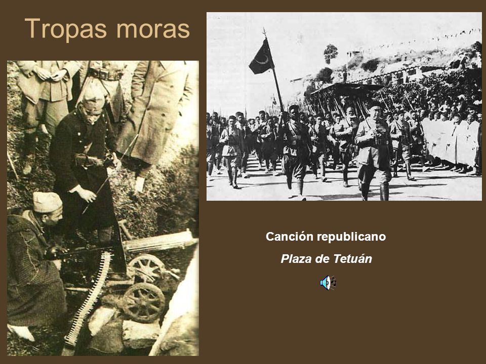 Tropas moras Canción republicano Plaza de Tetuán