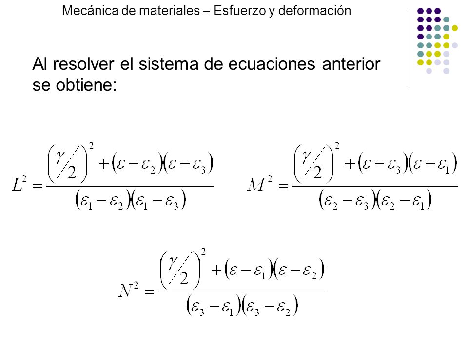 Al resolver el sistema de ecuaciones anterior se obtiene: