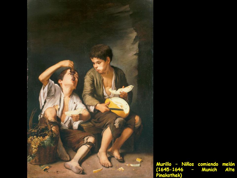 Murillo – Niños comiendo melón ( – Munich Alte Pinakothek)