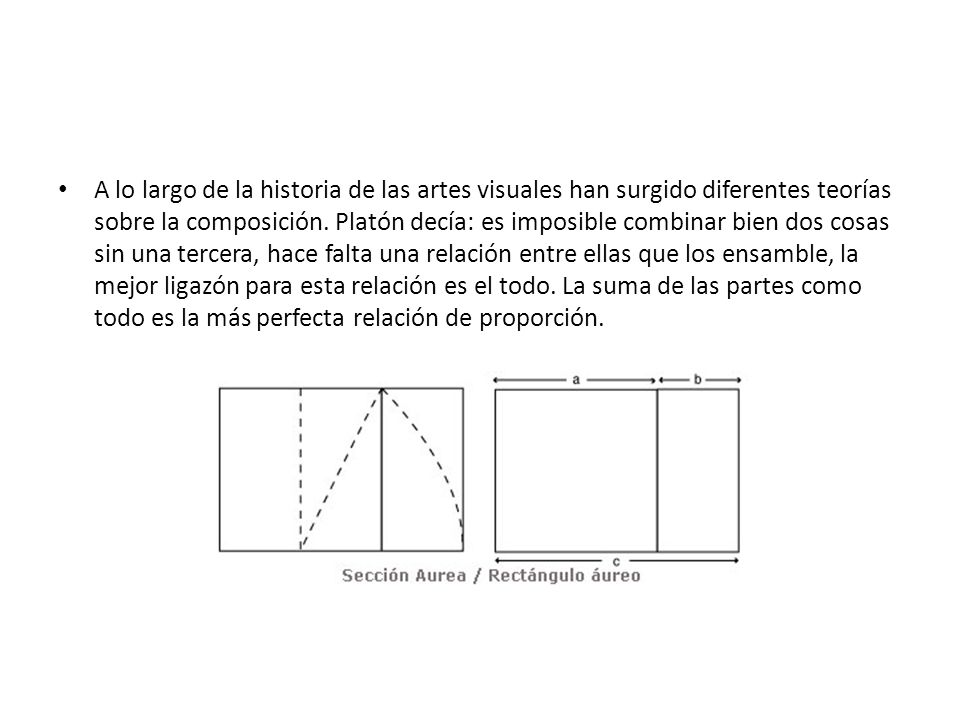 A lo largo de la historia de las artes visuales han surgido diferentes teorías sobre la composición.
