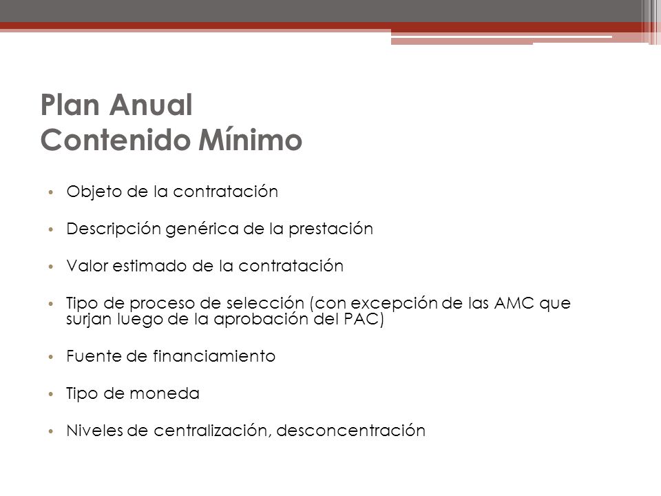 Plan Anual Contenido Mínimo