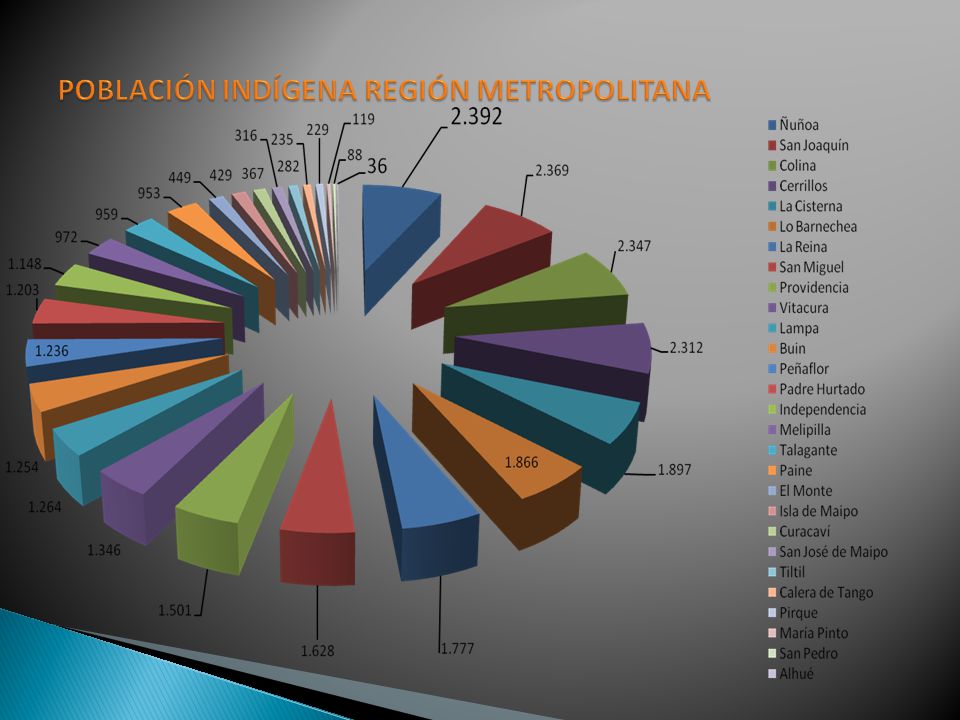 POBLACIÓN INDÍGENA REGIÓN METROPOLITANA