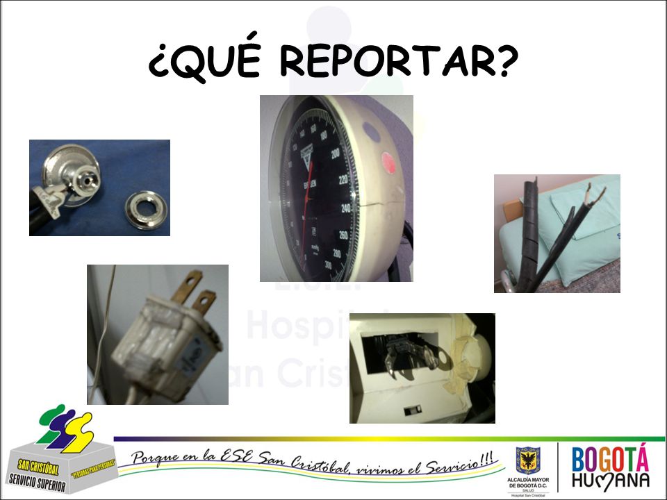 ¿QUÉ REPORTAR