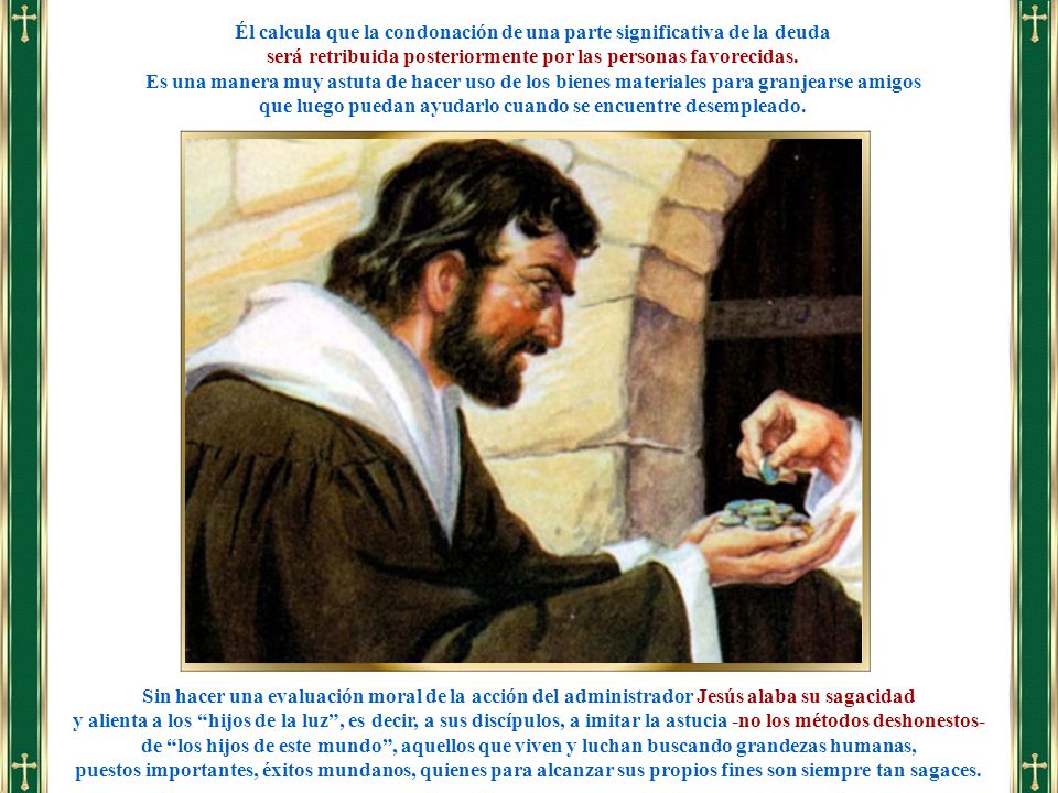 Él calcula que la condonación de una parte significativa de la deuda