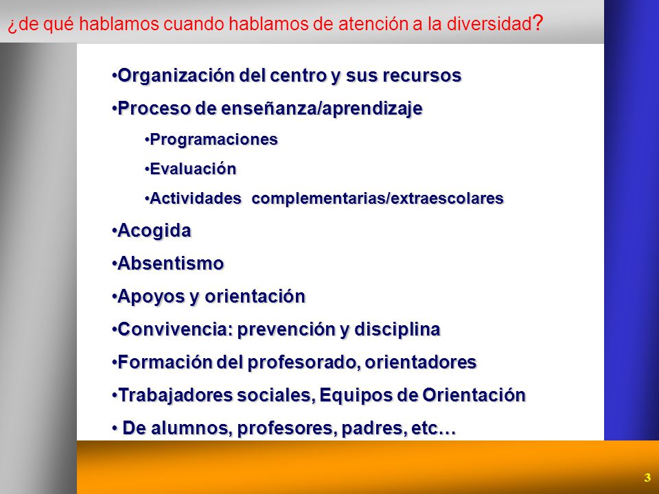 ¿de qué hablamos cuando hablamos de atención a la diversidad