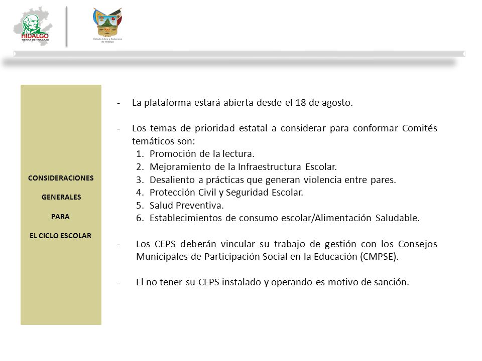 La plataforma estará abierta desde el 18 de agosto.