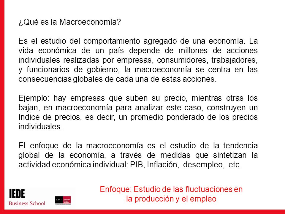 Enfoque: Estudio de las fluctuaciones en la producción y el empleo