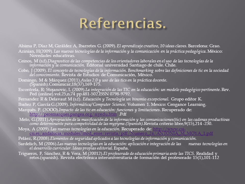 Referencias.