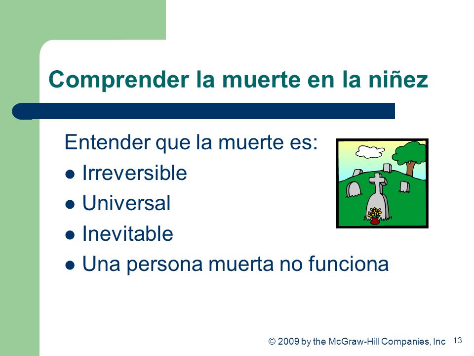 Comprender la muerte en la niñez