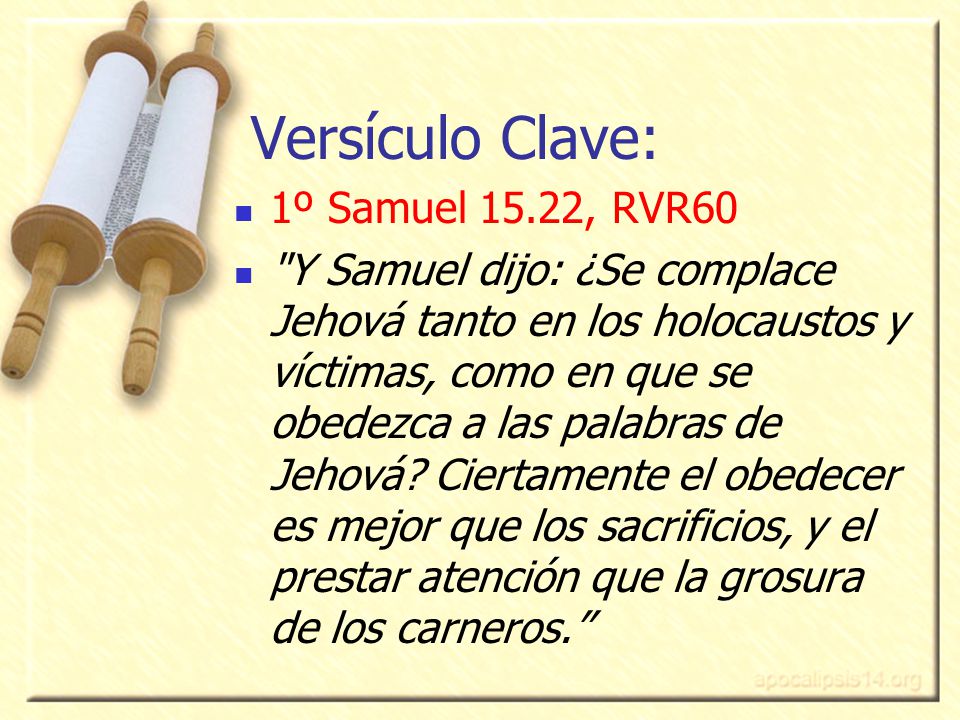 Unidad 11 Samuel Estudio Saúl Desobedece A Dios Ppt