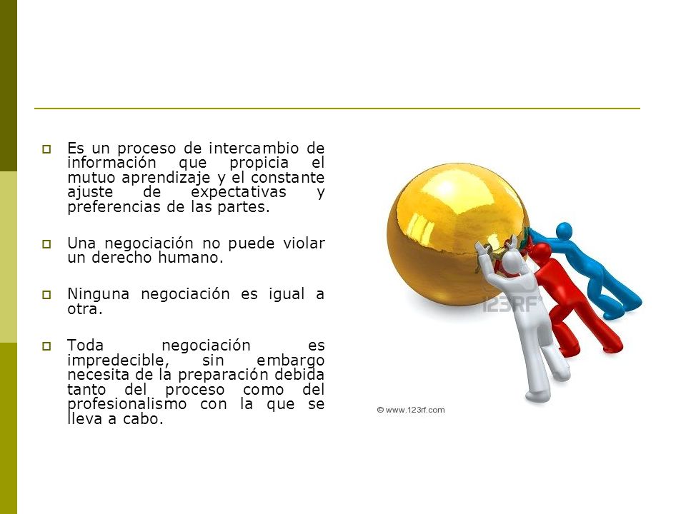 Es un proceso de intercambio de información que propicia el mutuo aprendizaje y el constante ajuste de expectativas y preferencias de las partes.