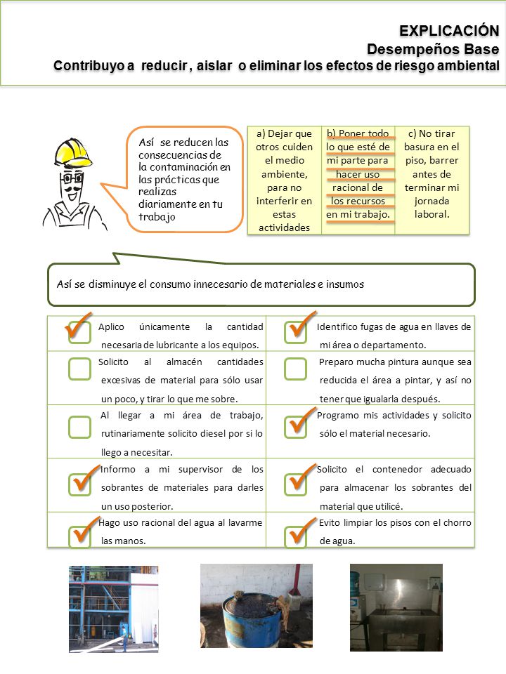        EXPLICACIÓN Desempeños Base