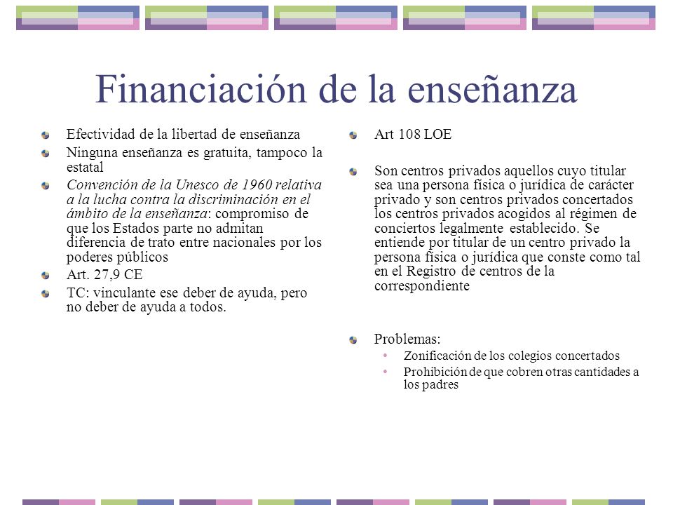 Financiación de la enseñanza