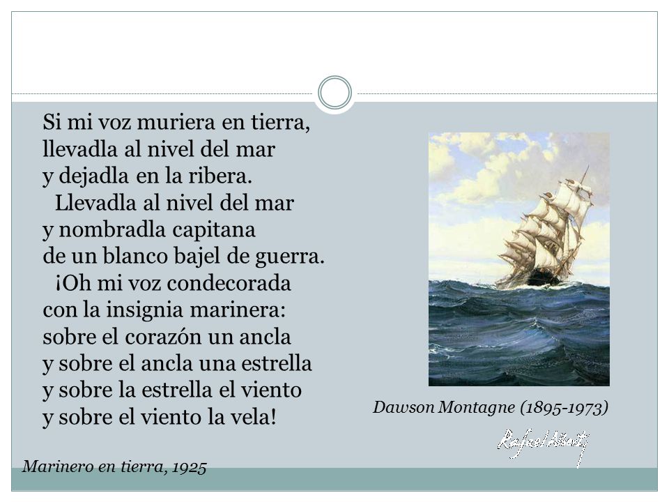 llevadla al nivel del mar y dejadla en la ribera.