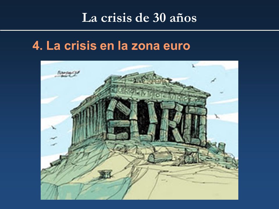 La crisis de 30 años 4. La crisis en la zona euro
