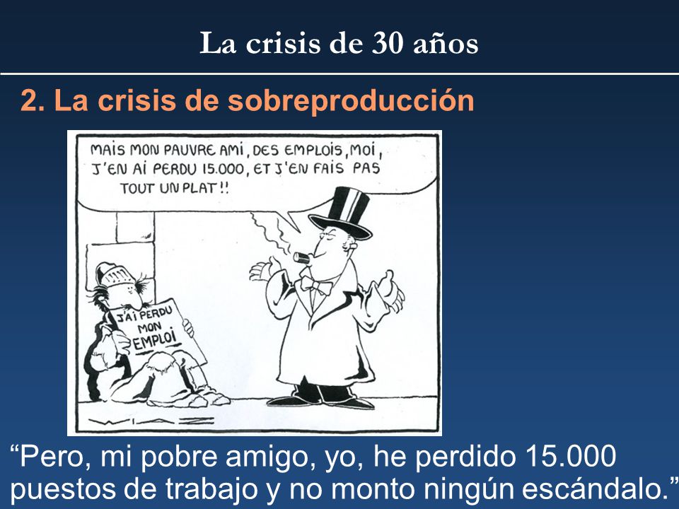 La crisis de 30 años 2. La crisis de sobreproducción