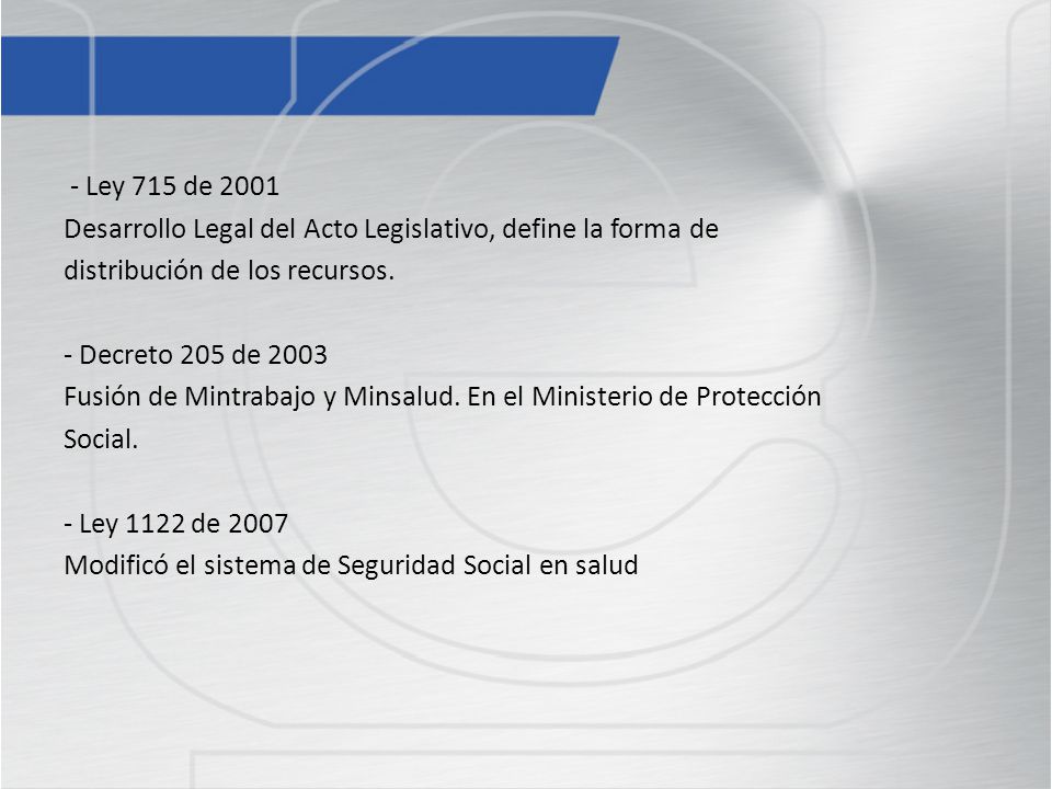 Desarrollo Legal del Acto Legislativo, define la forma de
