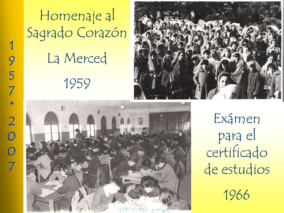 Homenaje al Sagrado Corazón La Merced 1959