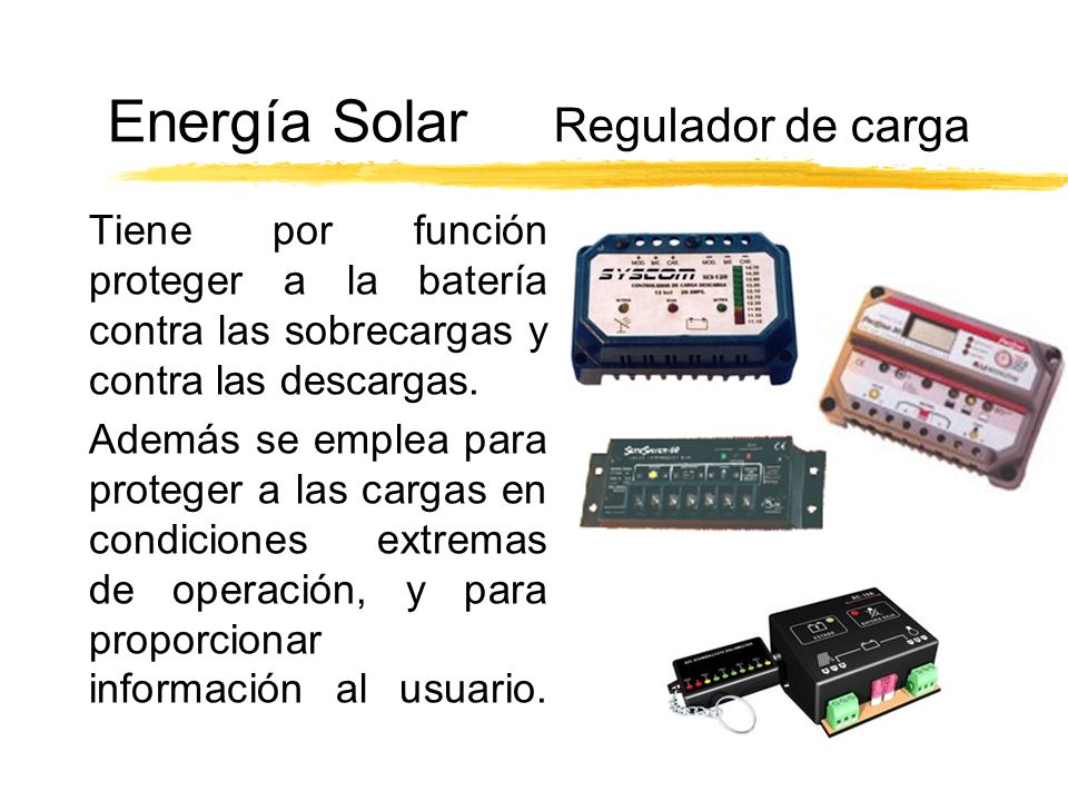 Energía Solar Regulador de carga