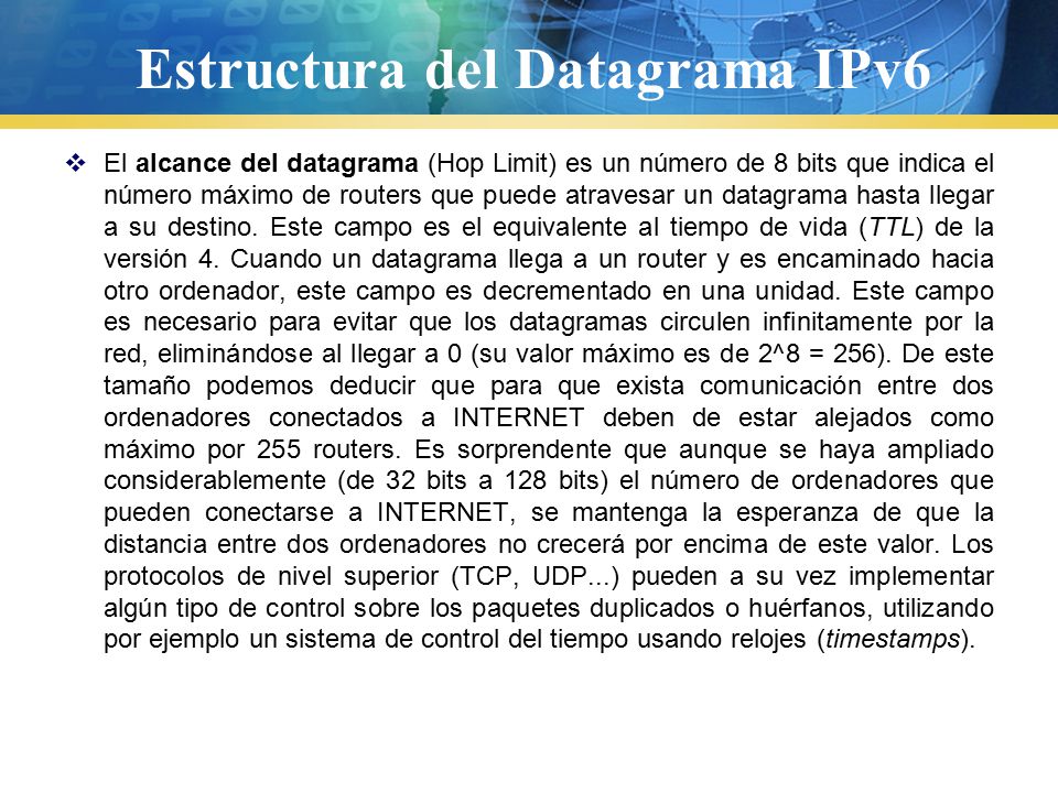 Estructura del Datagrama IPv6