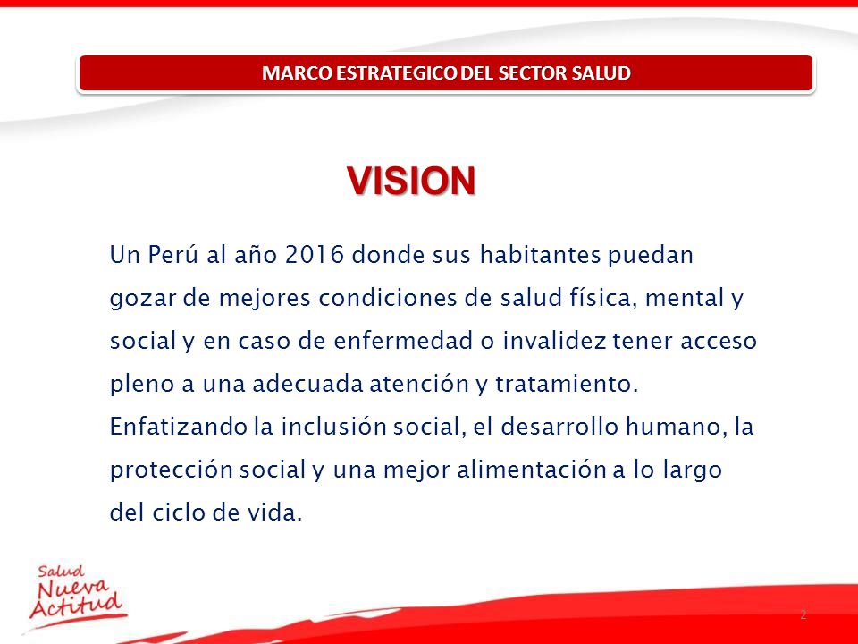 MARCO ESTRATEGICO DEL SECTOR SALUD MARCO ESTRATEGICO DEL SECTOR SALUD