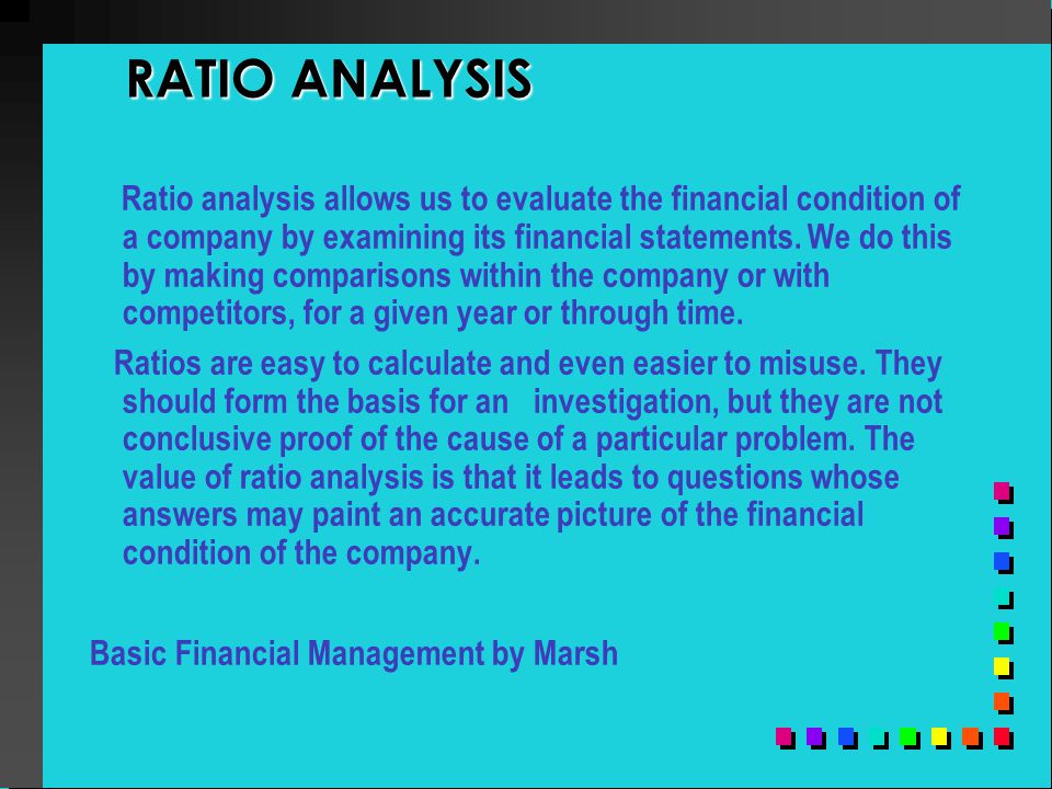 RATIO ANALYSIS