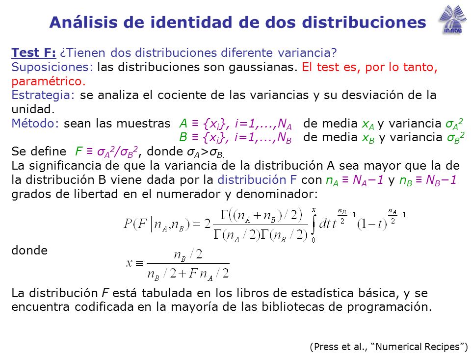 B ≡ {xi}, i=1,...,NB de media xB y variancia σB2