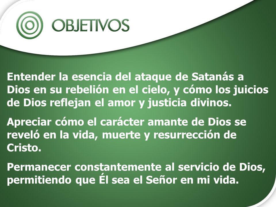 Entender la esencia del ataque de Satanás a Dios en su rebelión en el cielo, y cómo los juicios de Dios reflejan el amor y justicia divinos.