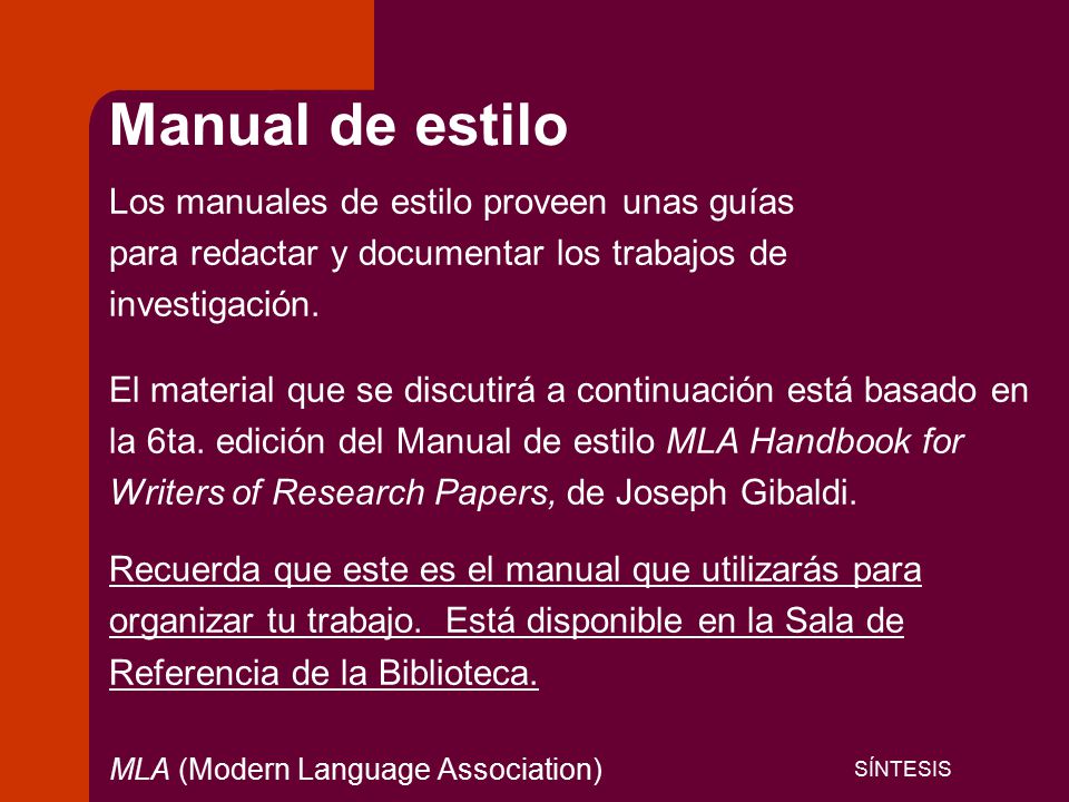 Manual de estilo Los manuales de estilo proveen unas guías