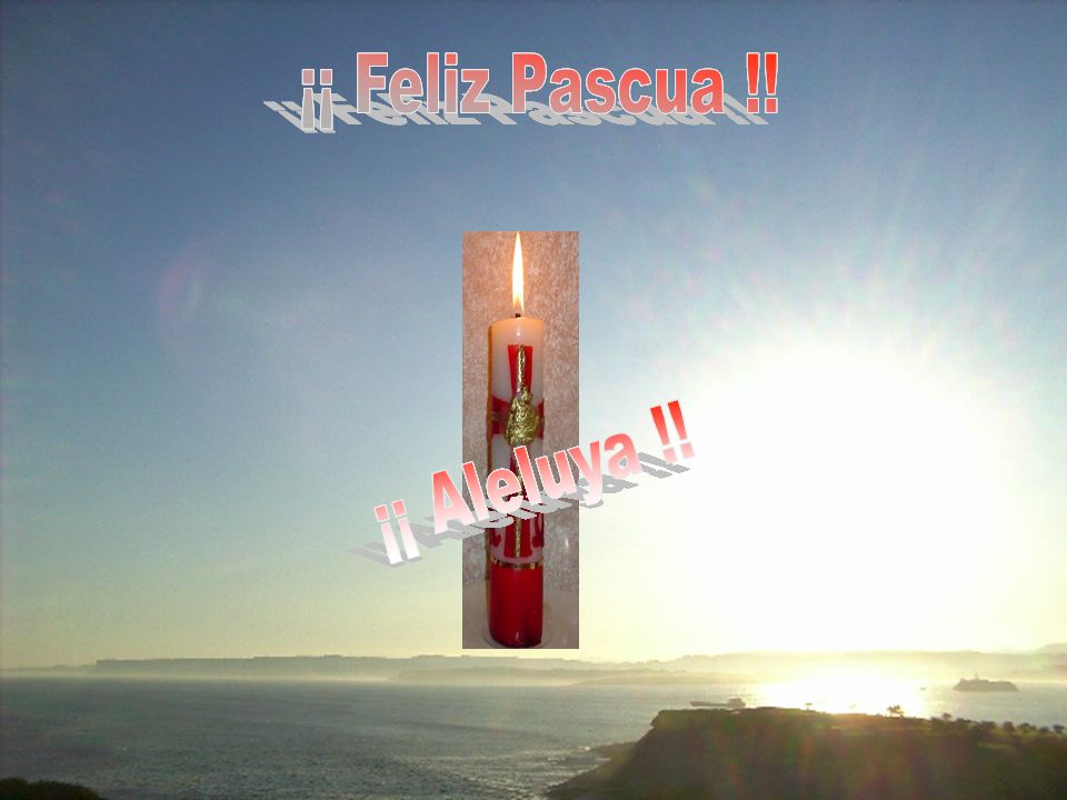 ¡¡ Feliz Pascua !! ¡¡ Feliz Pascua !! ¡¡ Feliz Pascua !! ¡¡ Feliz Pascua !! ¡¡ Aleluya !! ¡¡ Aleluya !!
