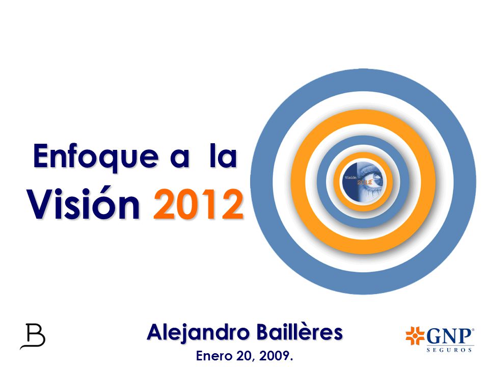Enfoque a la Visión 2012 Alejandro Baillères Enero 20, 2009.