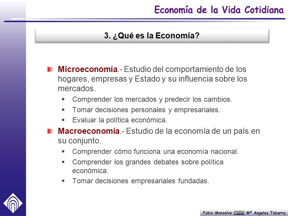 Macroeconomía.- Estudio de la economía de un país en su conjunto.