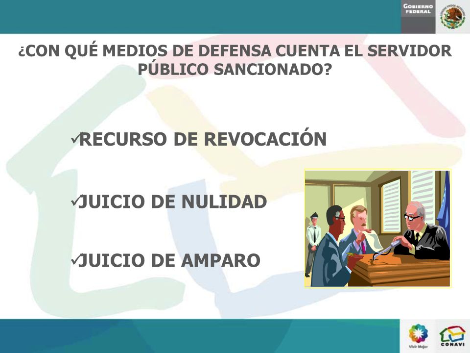 ¿CON QUÉ MEDIOS DE DEFENSA CUENTA EL SERVIDOR PÚBLICO SANCIONADO
