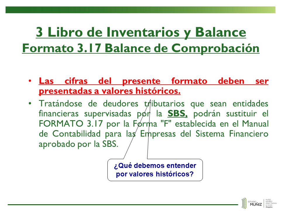 3 Libro de Inventarios y Balance Formato 3.17 Balance de Comprobación