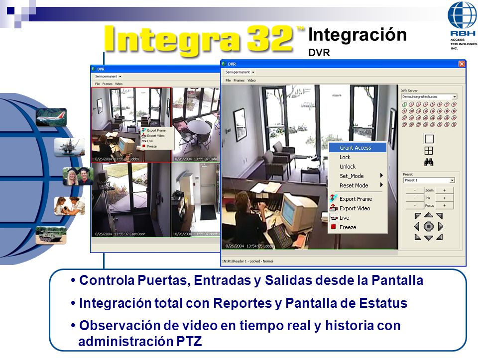 Integración • Controla Puertas, Entradas y Salidas desde la Pantalla