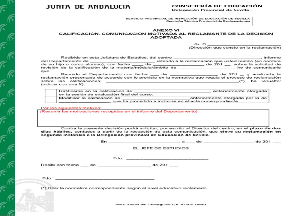 SERVICIO PROVINCIAL DE INSPECCIÓN DE EDUCACIÓN DE SEVILLA