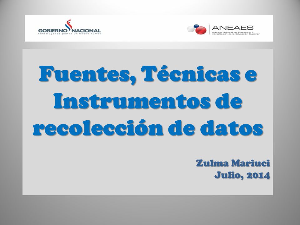 Fuentes, Técnicas E Instrumentos De Recolección De Datos - Ppt Descargar