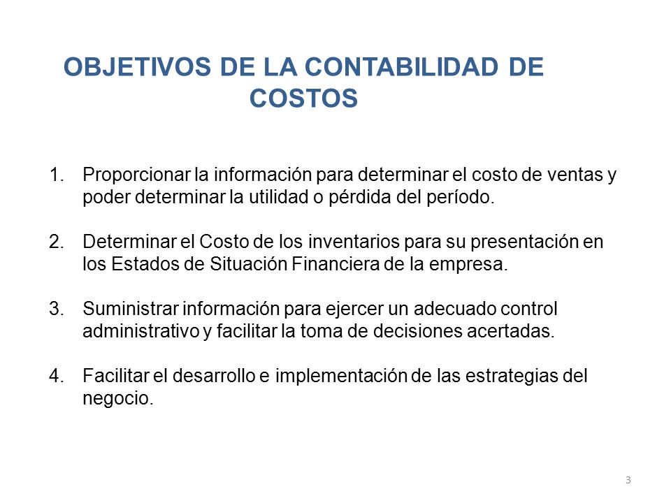 Naturaleza Y Objetivo De La Contabilidad De Costos Ppt Video Online