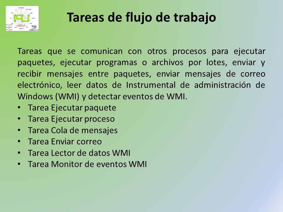 Tareas de flujo de trabajo