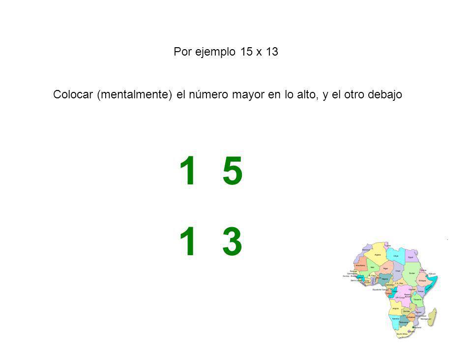 Colocar (mentalmente) el número mayor en lo alto, y el otro debajo