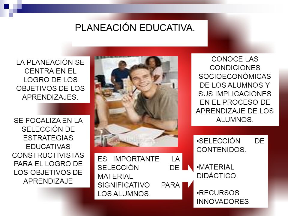 PLANEACIÓN EDUCATIVA. CONOCE LAS CONDICIONES SOCIOECONÓMICAS DE LOS ALUMNOS Y SUS IMPLICACIONES EN EL PROCESO DE APRENDIZAJE DE LOS ALUMNOS.