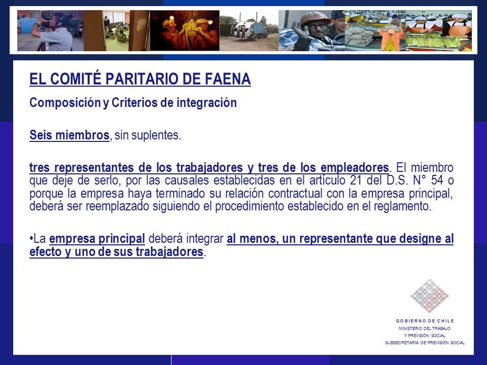 EL COMITÉ PARITARIO DE FAENA